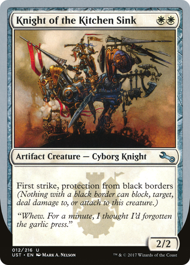 Knight of the Kitchen Sink (UST-12A) - Unstable Foil