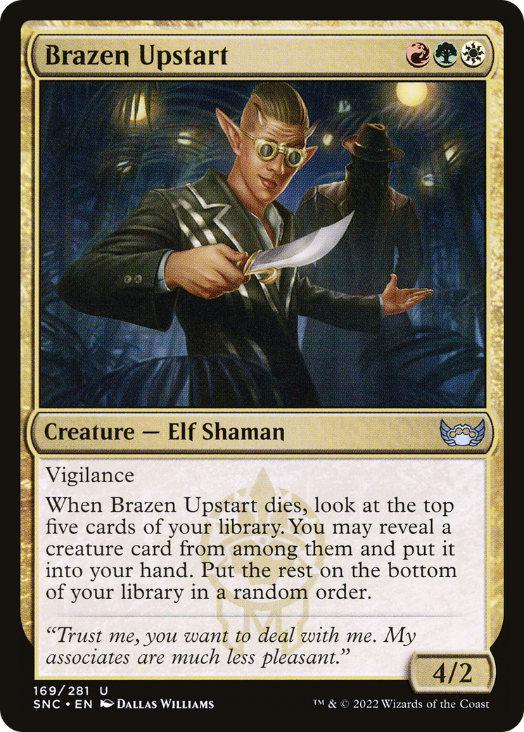 Brazen Upstart (SNC-169) - Streets of New Capenna Foil