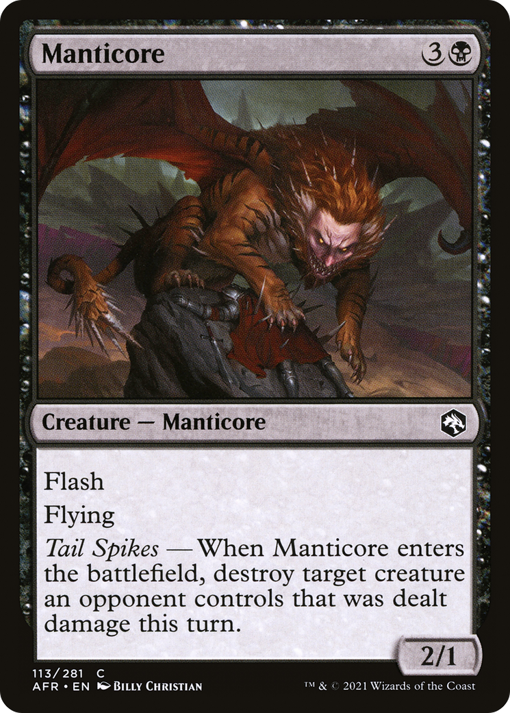 Manticore (AFR-113) - Adventures in the Forgotten Realms