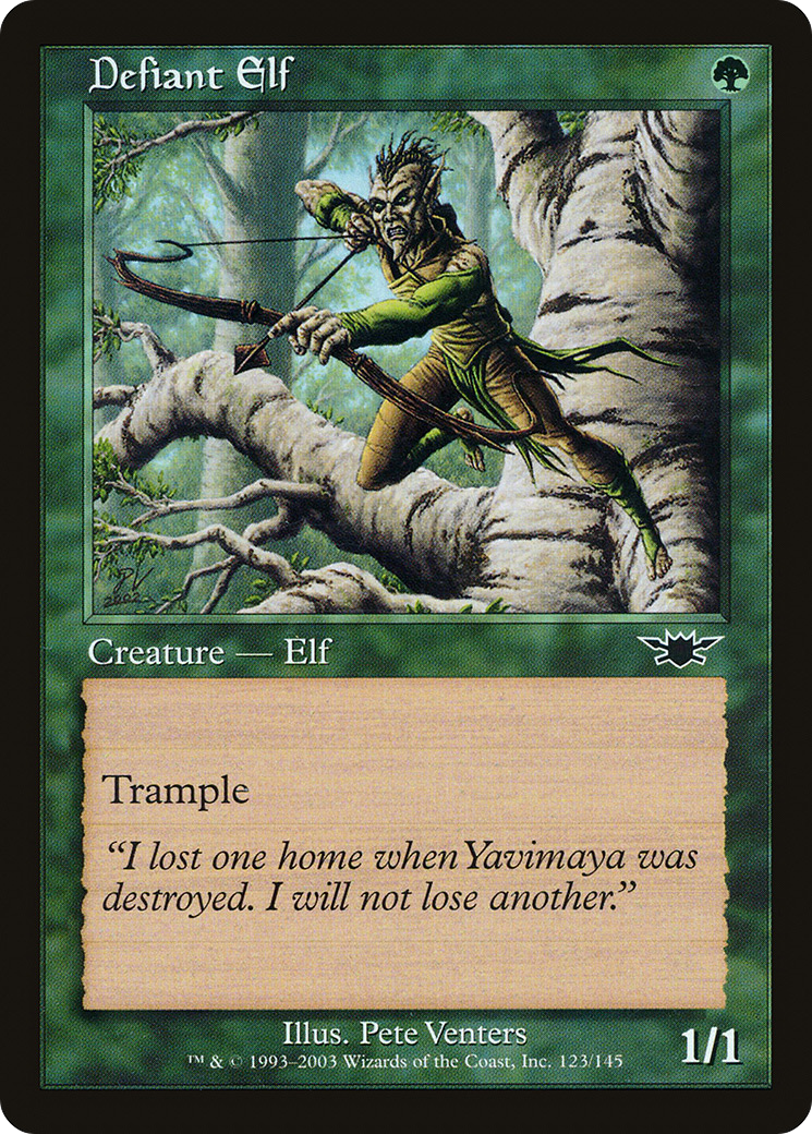 Defiant Elf (LGN-123) - Legions Foil