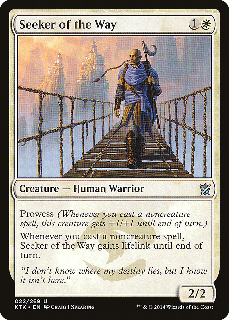 Seeker of the Way (KTK-022) - Khans of Tarkir Foil