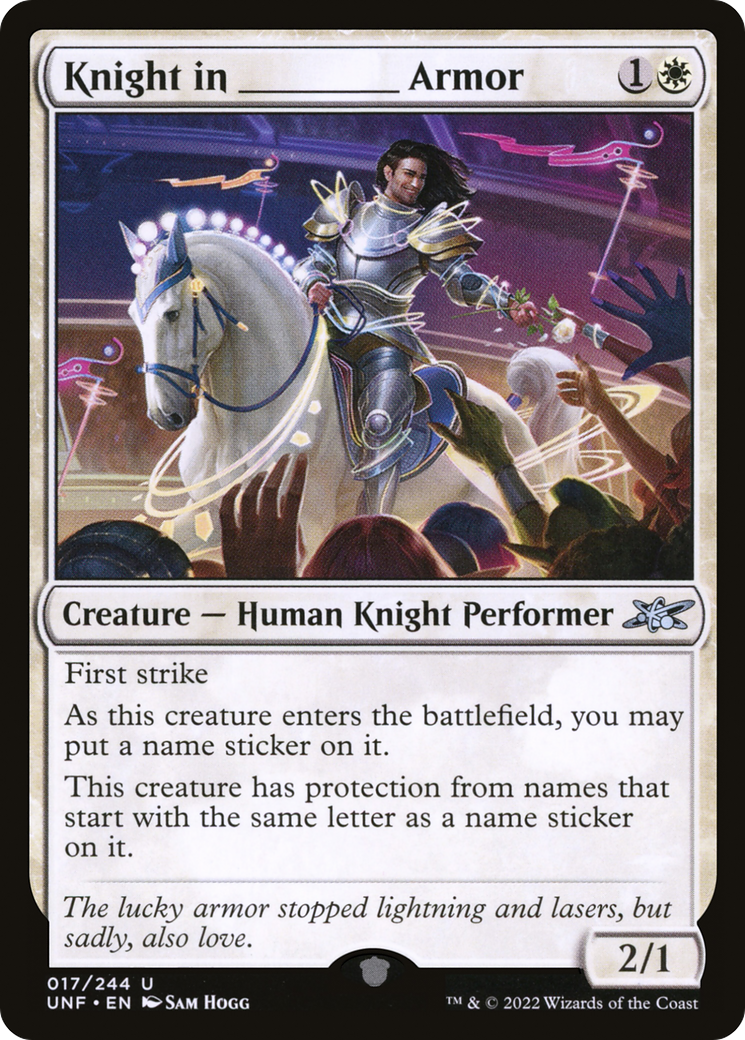 Knight in _____ Armor (UNF-017) - Unfinity Foil