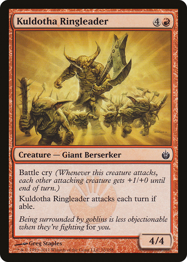 Kuldotha Ringleader (MBS-070) - Mirrodin Besieged Foil