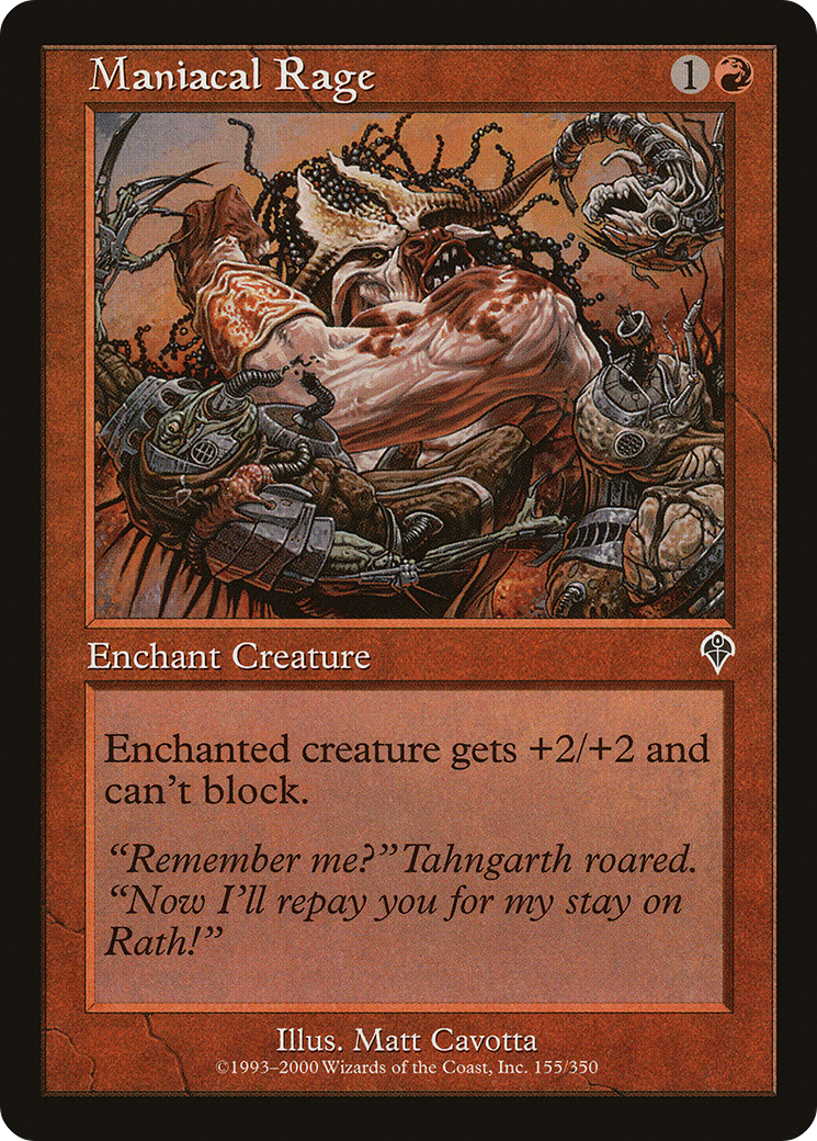 Maniacal Rage (INV-155) - Invasion Foil