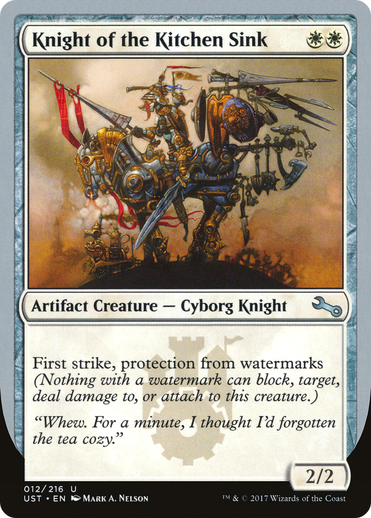 Knight of the Kitchen Sink (UST-012) - Unstable
