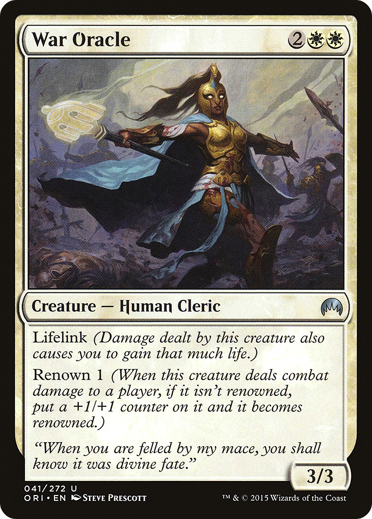 War Oracle (ORI-041) - Magic Origins Foil