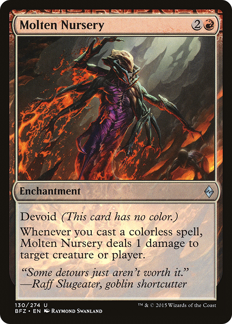 Molten Nursery (BFZ-130) - Battle for Zendikar: (devoid)