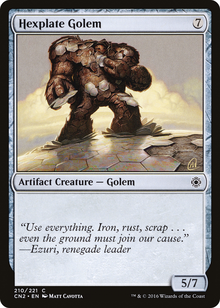 Hexplate Golem (CN2-210) - Conspiracy: Take the Crown