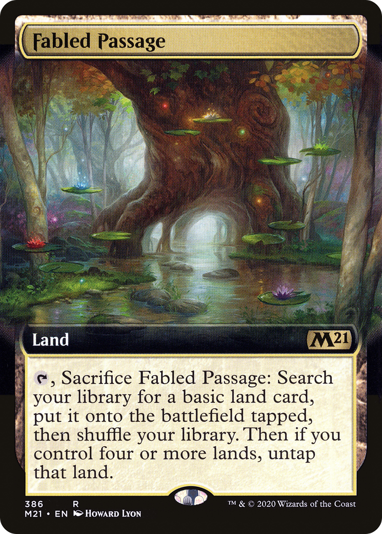Fabled Passage (M21-386) - Core Set 2021: (Extended Art) Foil