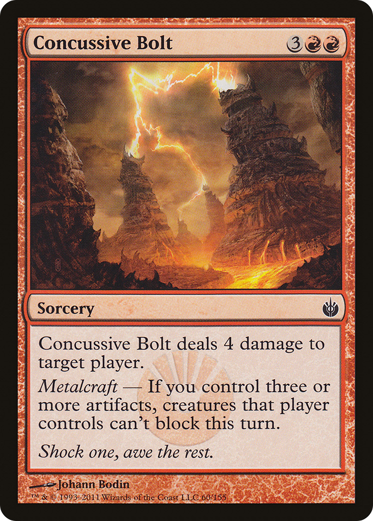 Concussive Bolt (MBS-060) - Mirrodin Besieged