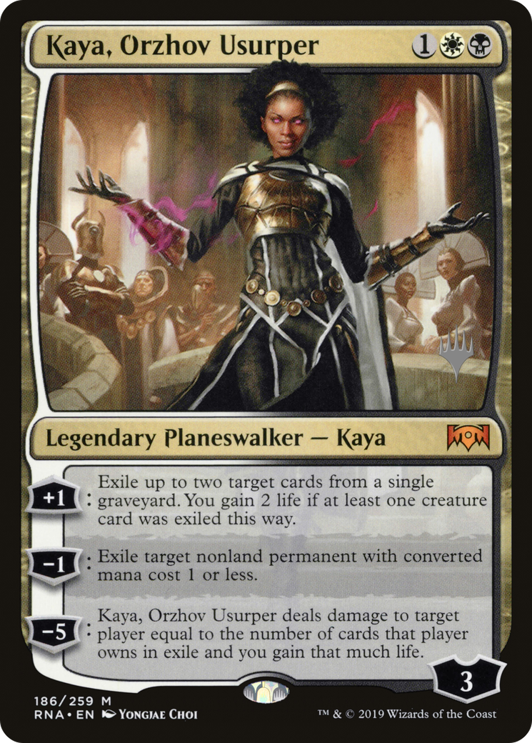 Kaya, Orzhov Usurper (PPELD-186) - Ravnica Allegiance Promos Foil