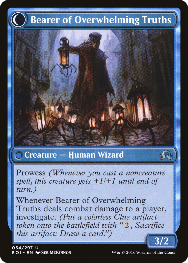 Daring Sleuth // Bearer of Overwhelming Truths (SOI-054) - Shadows over Innistrad: (Double Faced Transform) Foil