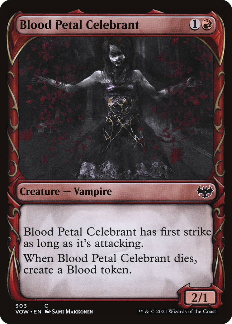 Blood Petal Celebrant (VOW-303) - Innistrad: Crimson Vow: (Showcase)