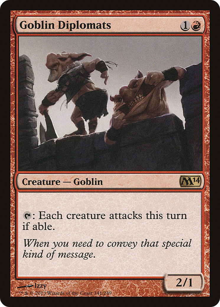 Goblin Diplomats (M14-141) - Magic 2014 Foil