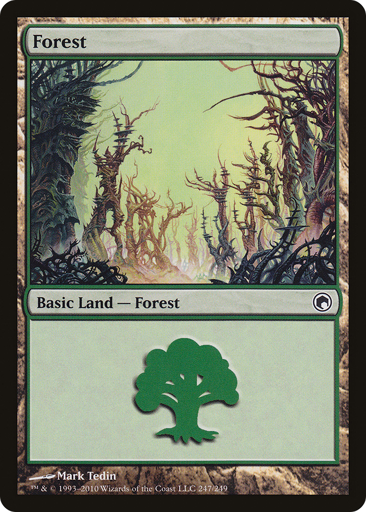 Forest (SOM-247) - Scars of Mirrodin