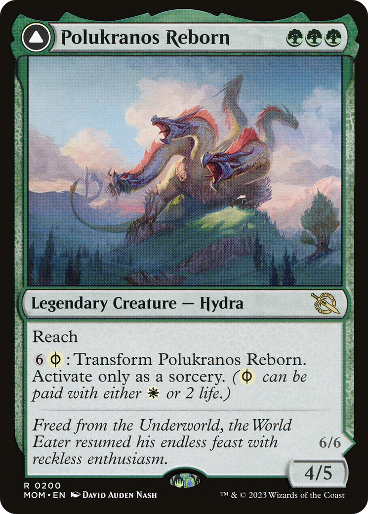 Polukranos Reborn // Polukranos, Engine of Ruin (MOM-200) - March of the Machine Foil