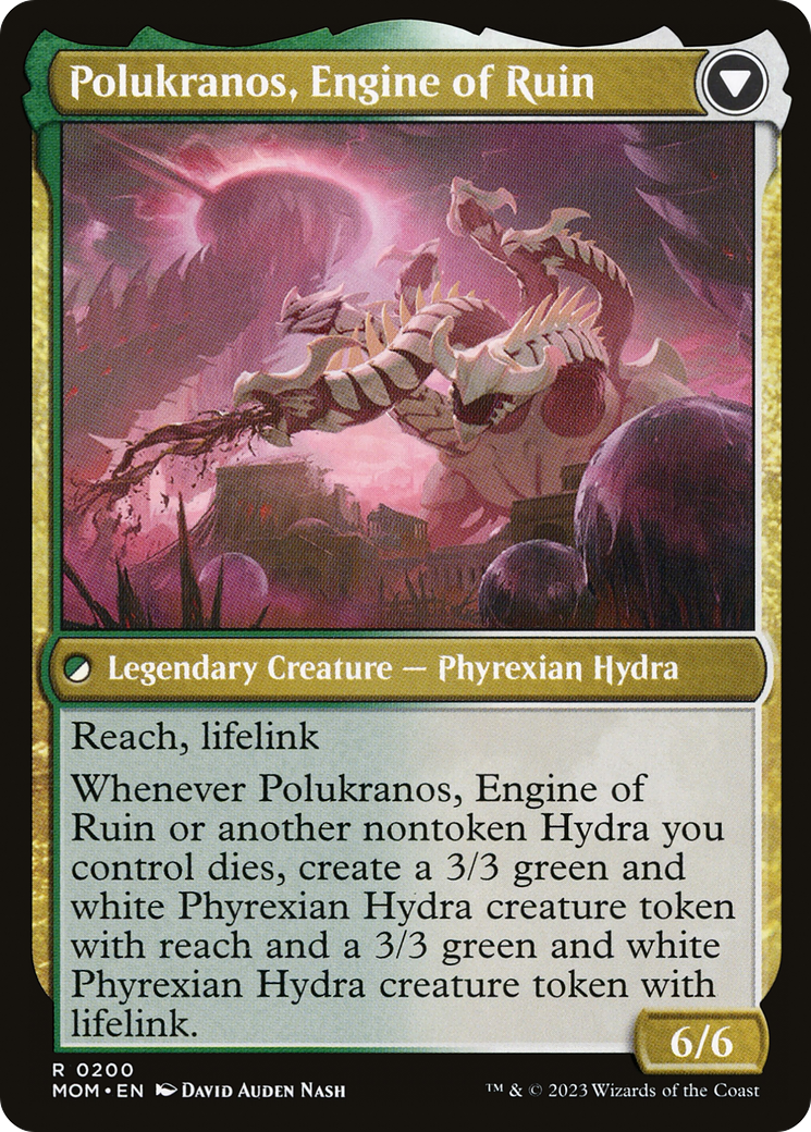 Polukranos Reborn // Polukranos, Engine of Ruin (MOM-200) - March of the Machine Foil