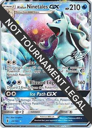 Alolan Ninetales GX - 2017 (Zachary Bokhari) 022  World Championship Decks - Ultra Rare