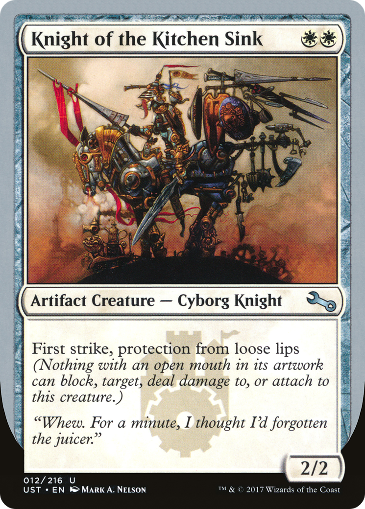 Knight of the Kitchen Sink (UST-12C) - Unstable Foil