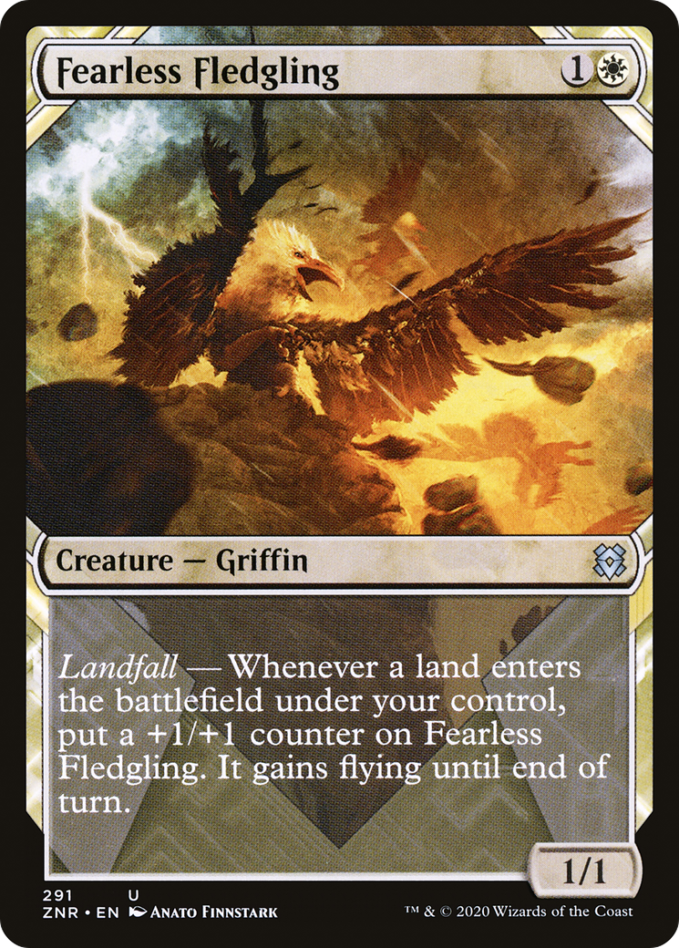Fearless Fledgling (ZNR-291) - Zendikar Rising: (Showcase) Foil