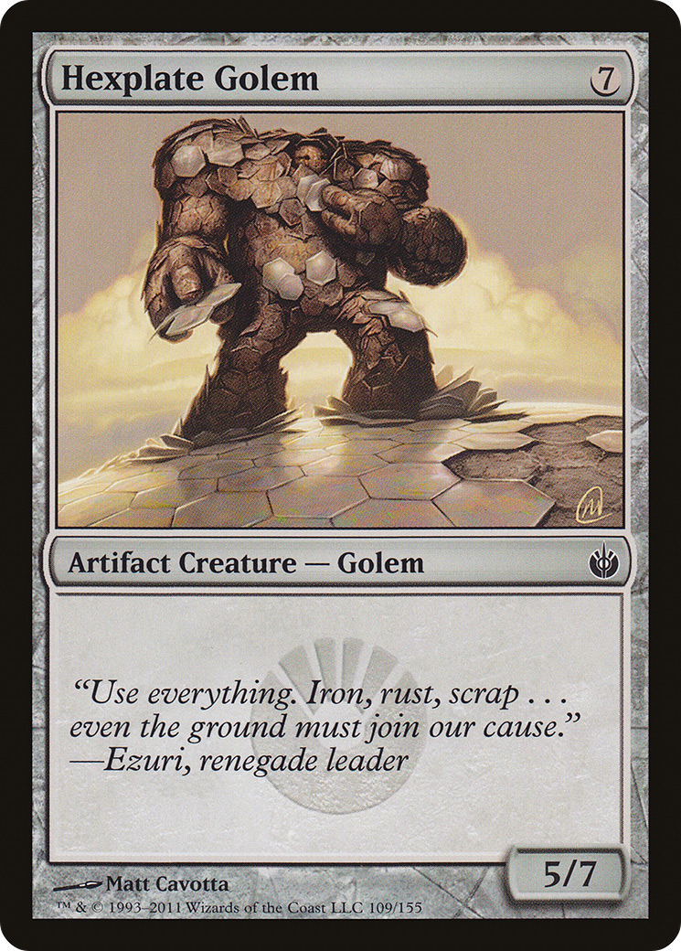 Hexplate Golem (MBS-109) - Mirrodin Besieged