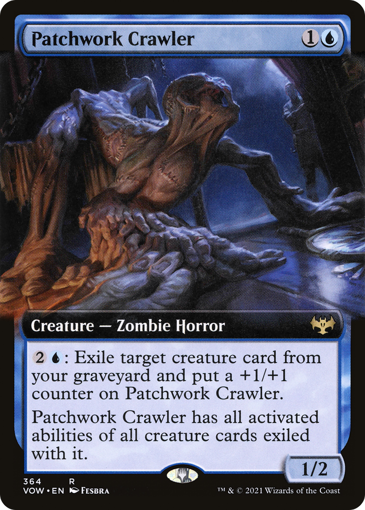 Patchwork Crawler (VOW-364) - Innistrad: Crimson Vow: (Extended Art) Foil