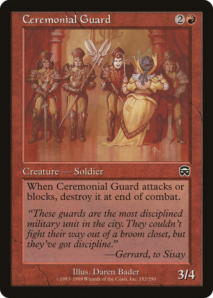 Ceremonial Guard (MMQ-182) - Mercadian Masques Foil