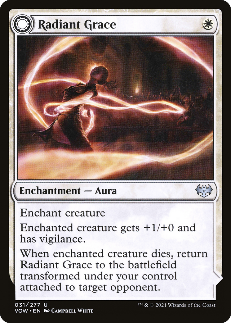 Radiant Grace // Radiant Restraints (VOW-031) - Innistrad: Crimson Vow: (Double Faced Transform) Foil