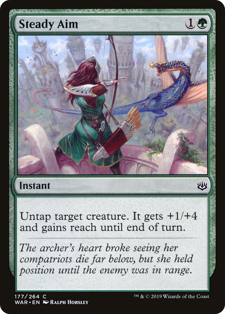 Steady Aim (WAR-177) - War of the Spark Foil