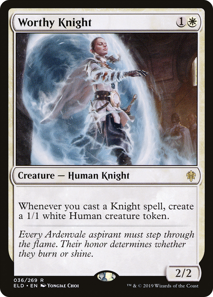 Worthy Knight (ELD-036) - Throne of Eldraine Foil