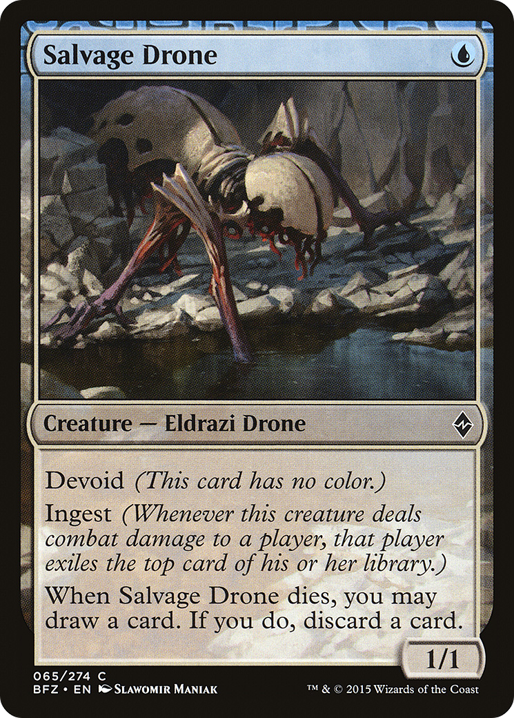 Salvage Drone (BFZ-065) - Battle for Zendikar: (devoid) Foil