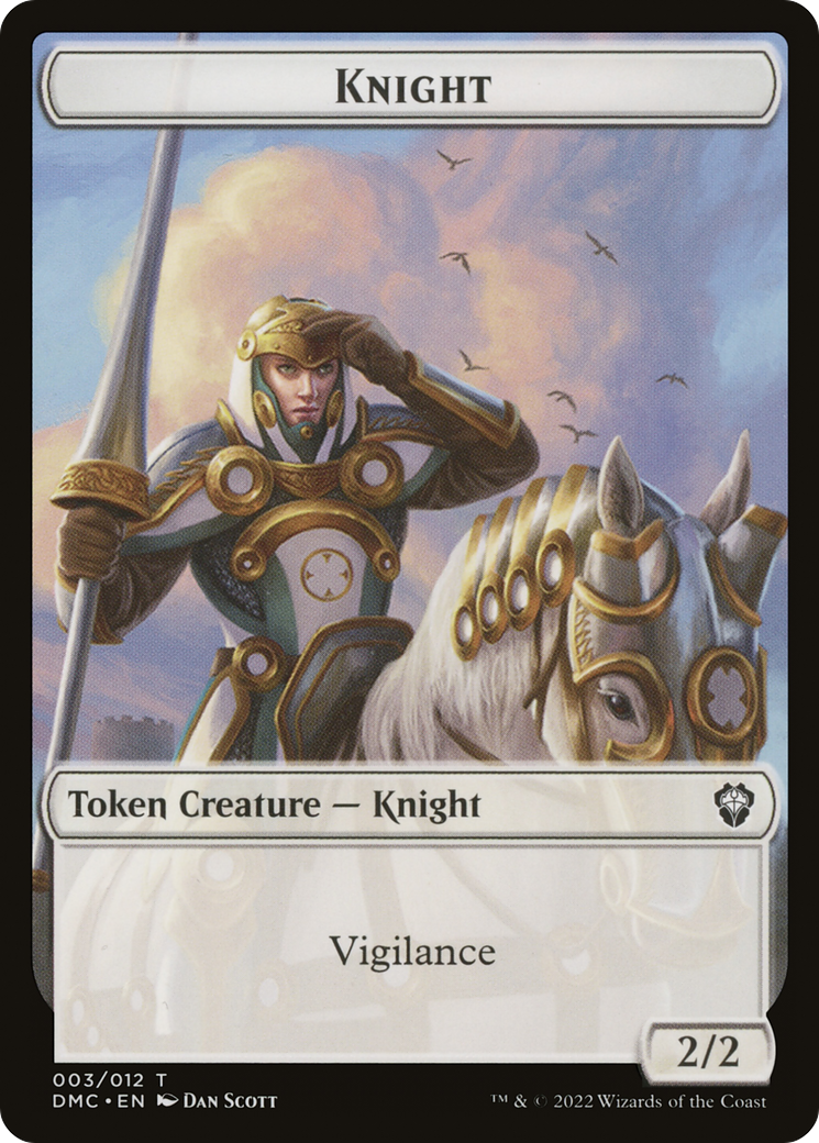 Knight (DMC-003) - Dominaria United Commander Tokens Foil