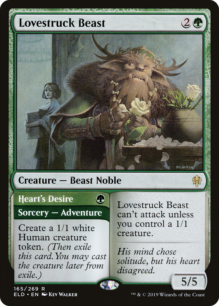 Lovestruck Beast // Heart's Desire (ELD-165) - Throne of Eldraine