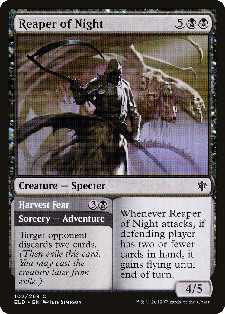 Reaper of Night // Harvest Fear (ELD-102) - Throne of Eldraine Foil