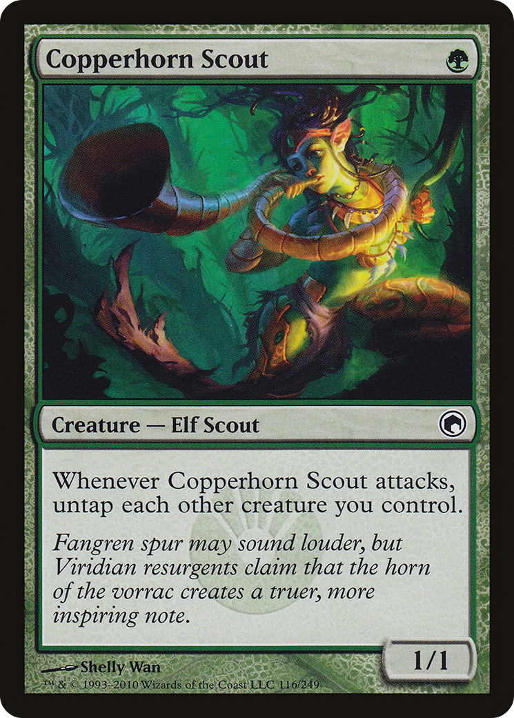 Copperhorn Scout (SOM-116) - Scars of Mirrodin Foil