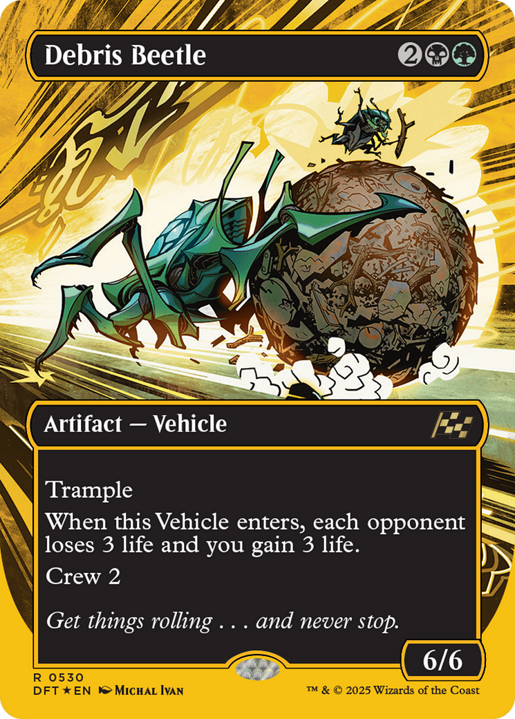Debris Beetle (DFT-530) - Aetherdrift (Borderless) Foil