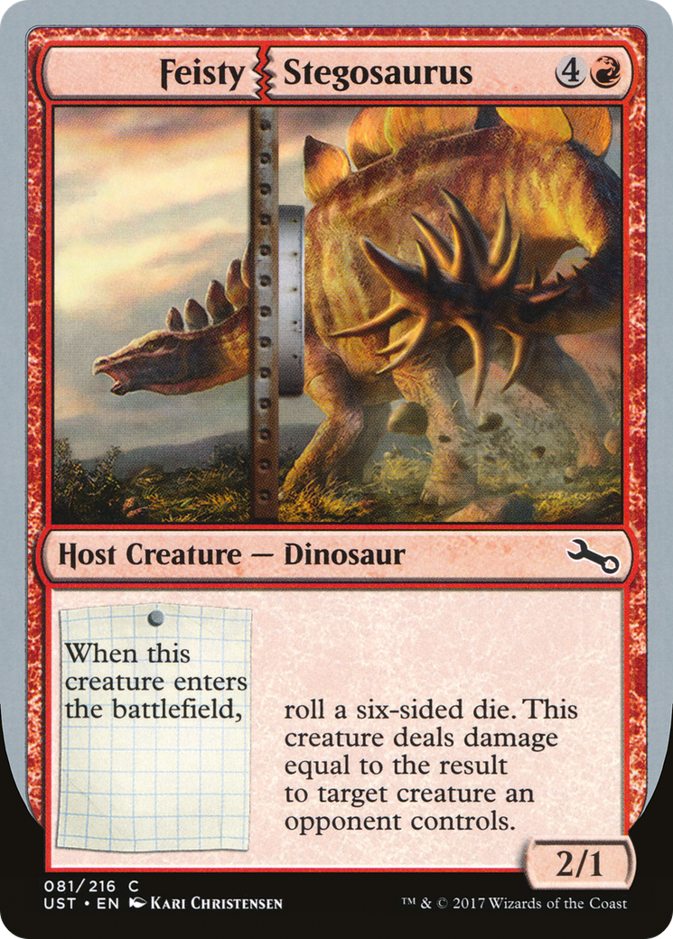 Feisty Stegosaurus (UST-081) - Unstable Foil