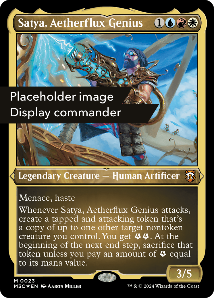 Satya, Aetherflux Genius (M3C-150) - Modern Horizons 3 Commander Foil