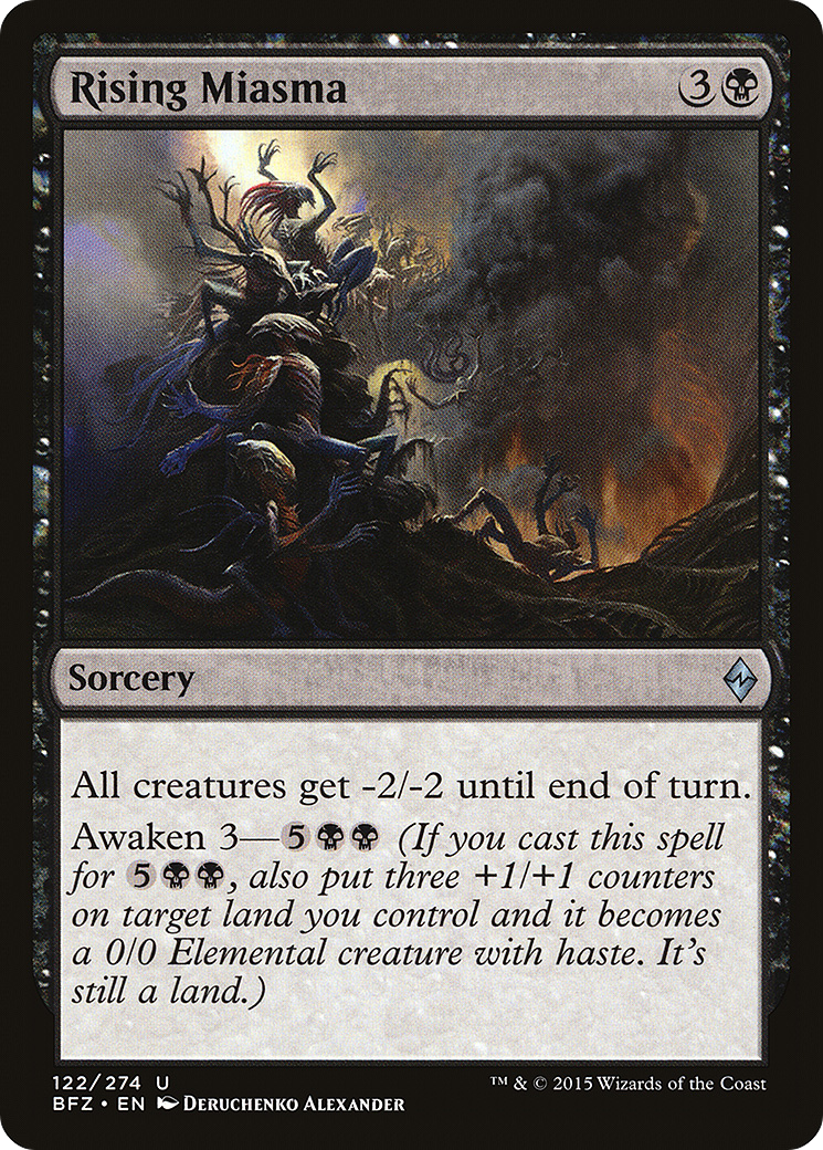 Rising Miasma (BFZ-122) - Battle for Zendikar