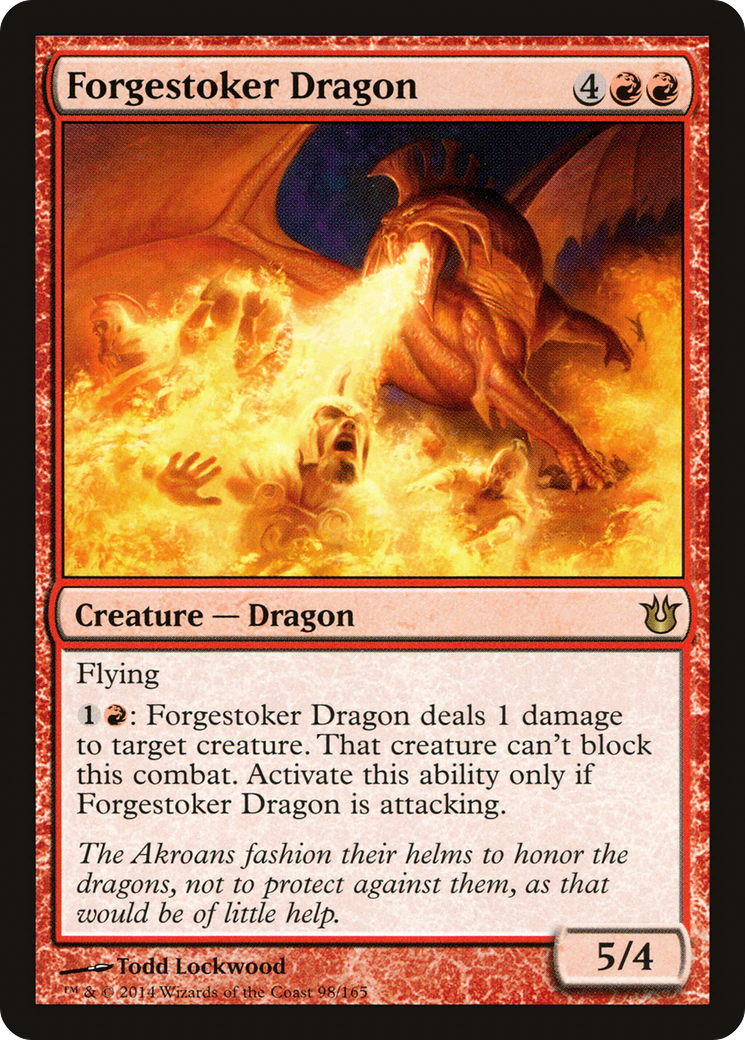 Forgestoker Dragon (BNG-098) - Born of the Gods Foil