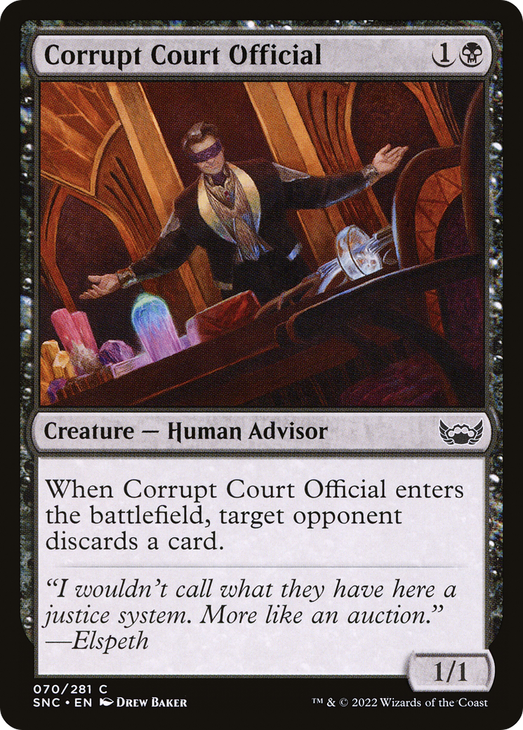 Corrupt Court Official (SNC-070) - Streets of New Capenna Foil