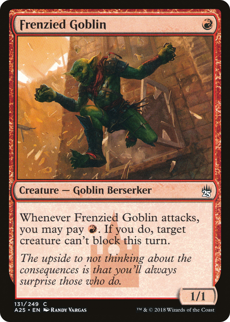 Frenzied Goblin (A25-131) - Masters 25 Foil