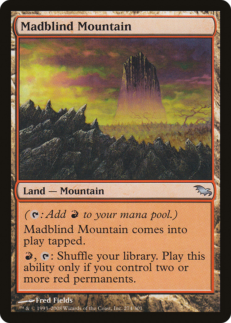 Madblind Mountain (SHM-274) - Shadowmoor Foil