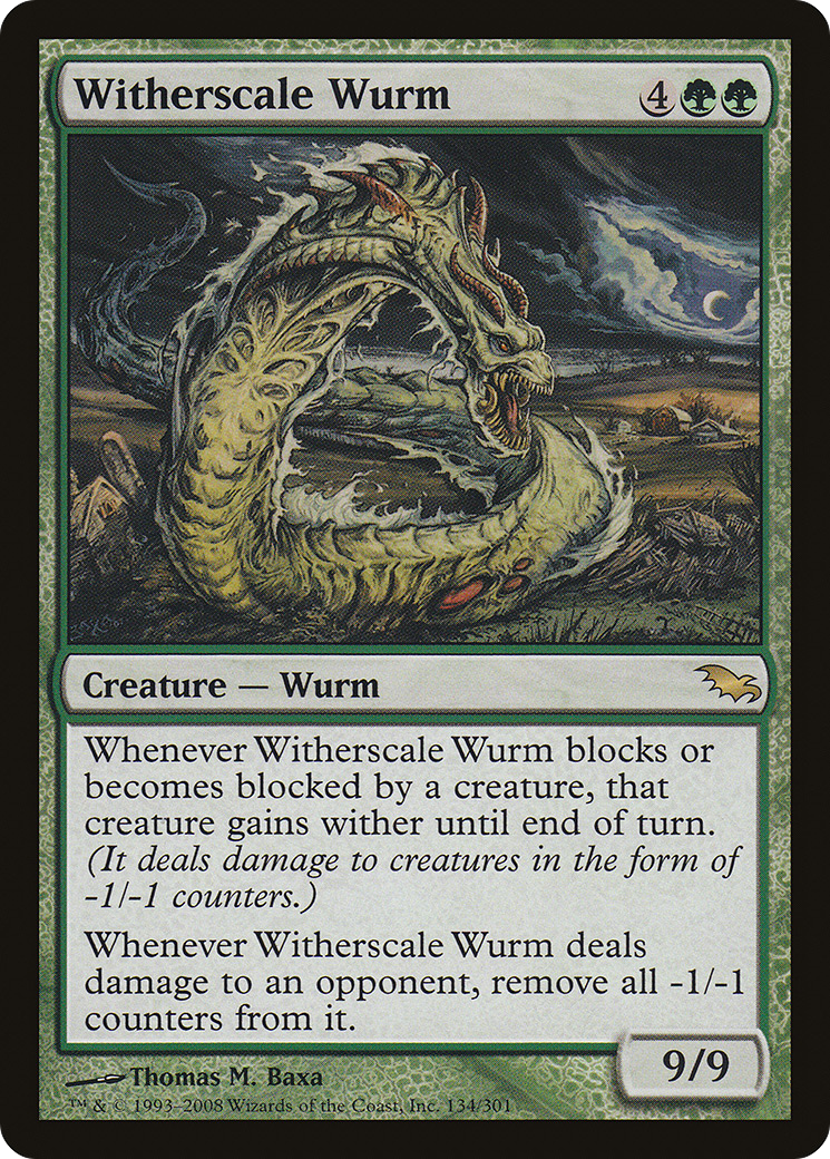 Witherscale Wurm (SHM-134) - Shadowmoor