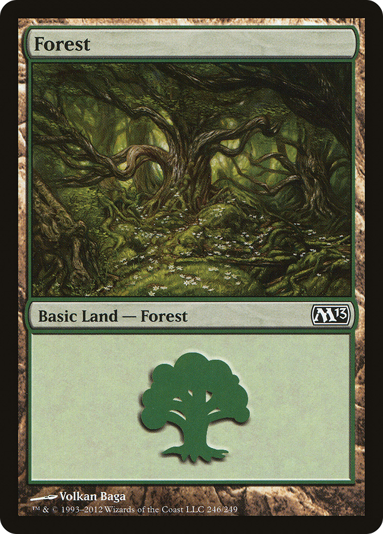 Forest (M13-246) - Magic 2013 Foil