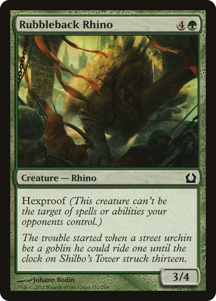 Rubbleback Rhino (RTR-132) - Return to Ravnica Foil