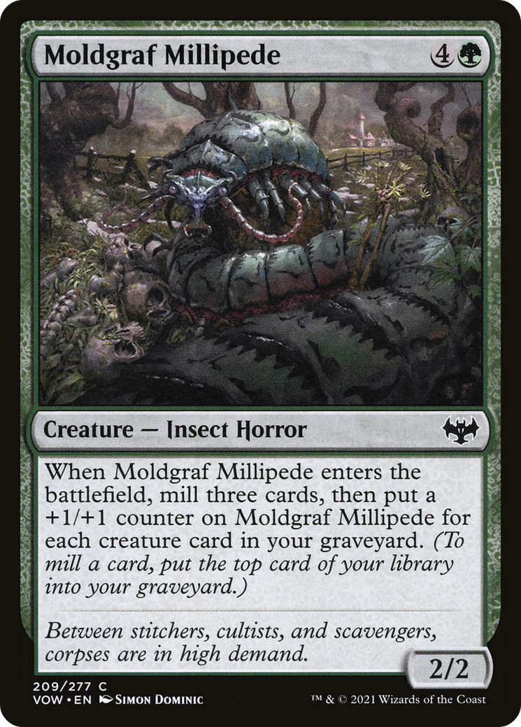 Moldgraf Millipede (VOW-209) - Innistrad: Crimson Vow Foil