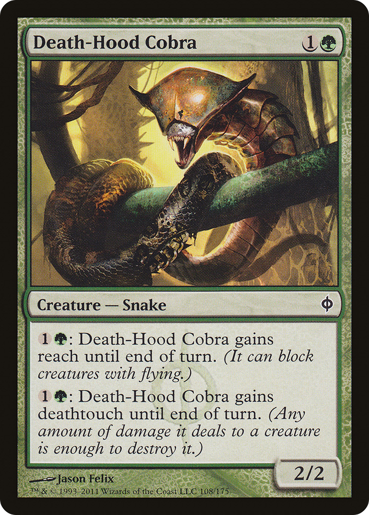 Death-Hood Cobra (NPH-108) - New Phyrexia Foil