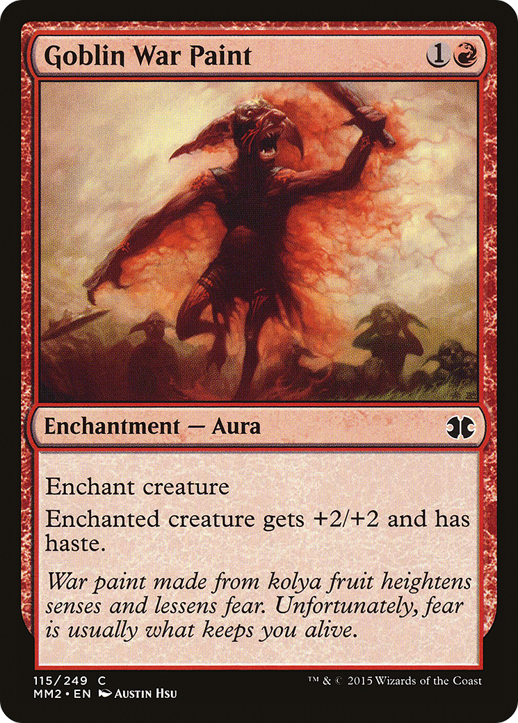 Goblin War Paint (MM2-115) - Modern Masters 2015