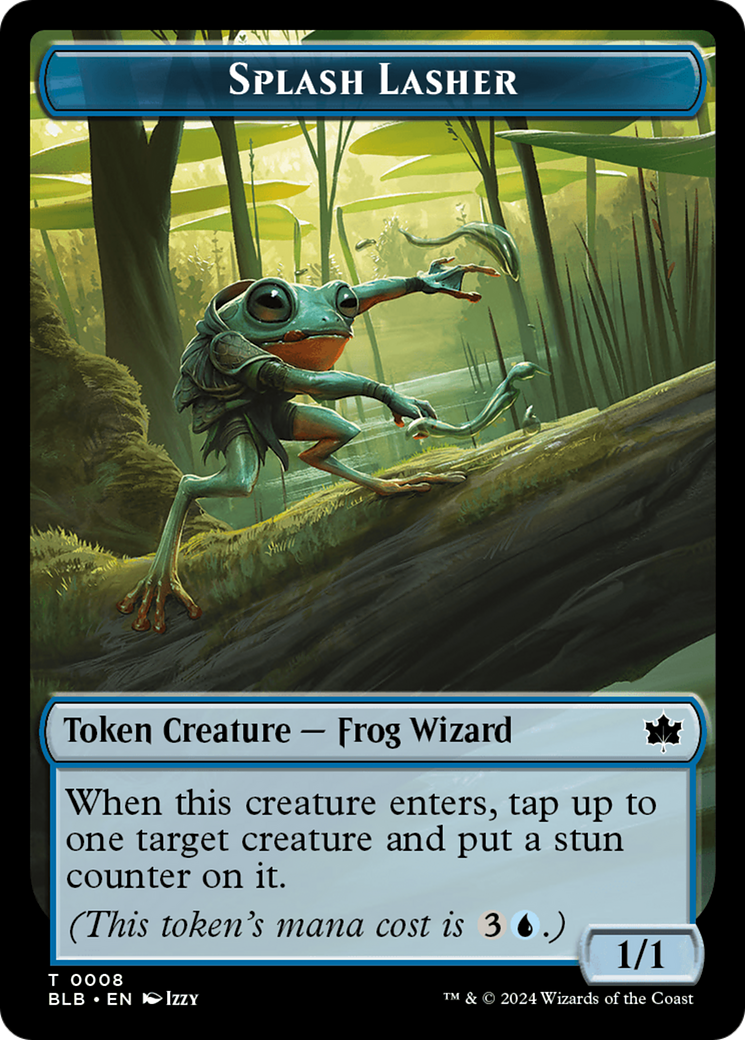 Splash Lasher (BLB-008) - Bloomburrow Tokens